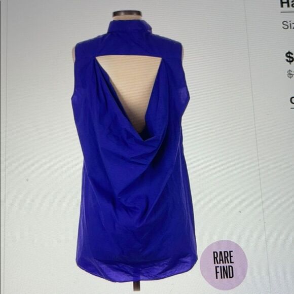 Hache Sleeveless Button Down Open Back Shirt - Picture 3 of 8